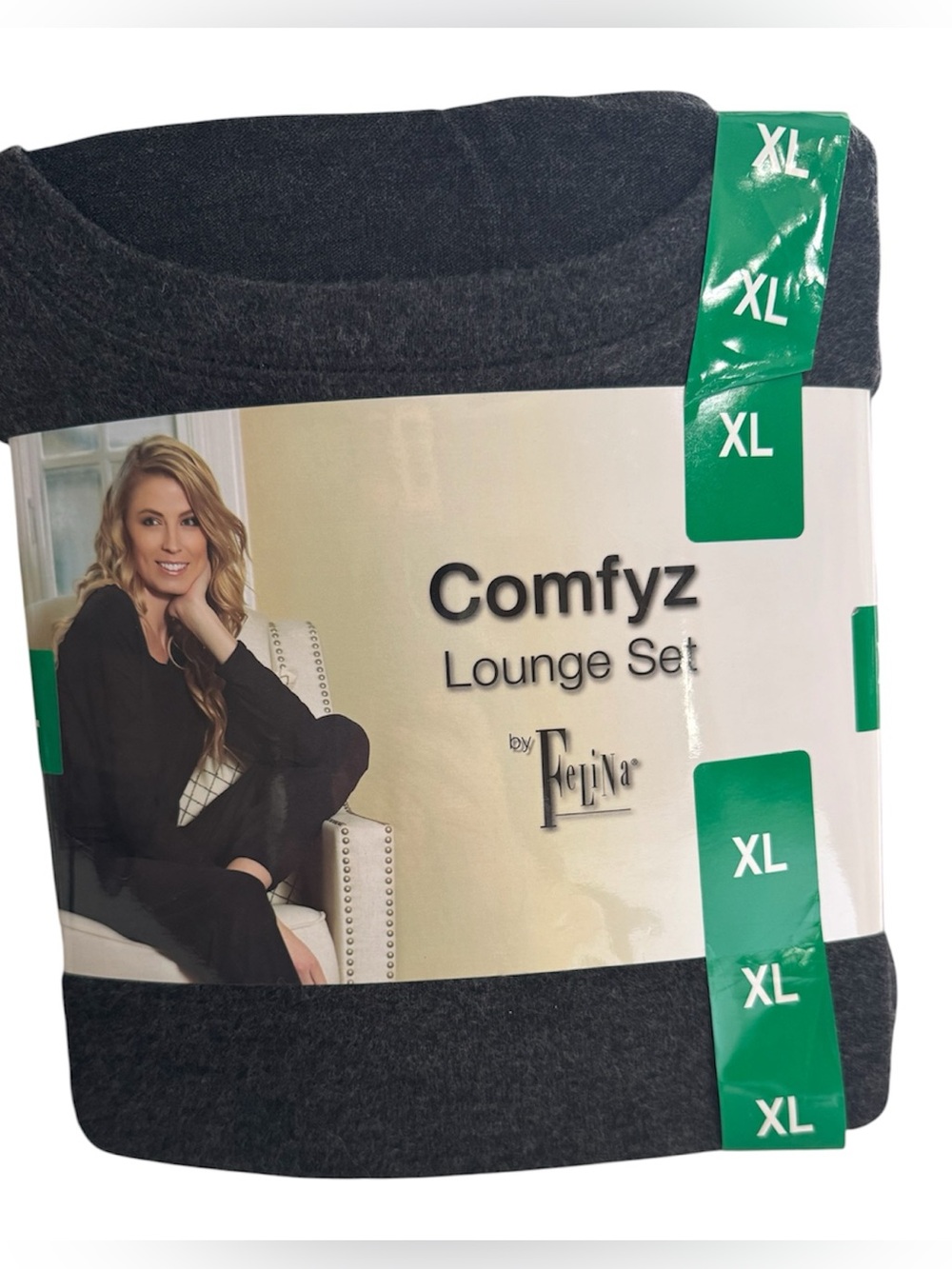 Felina Comfyz Lounge Set - Dark Charcoal Gray XL NWT